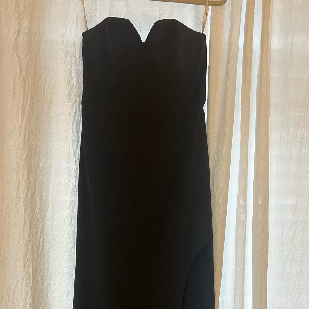 Halston Heritage Long Black Gown - for Prom, Formals, Wedding Guest, etc. - Picture 3 of 8